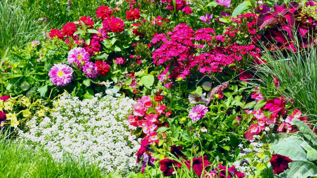 Inside The Garden & Blooming Flowers